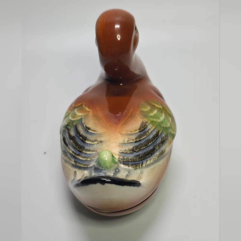 Ceramic Mallard Trinket Box
